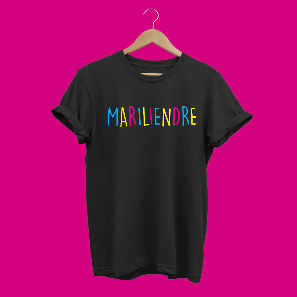 Camiseta LGTBI Mariliendre, color negra