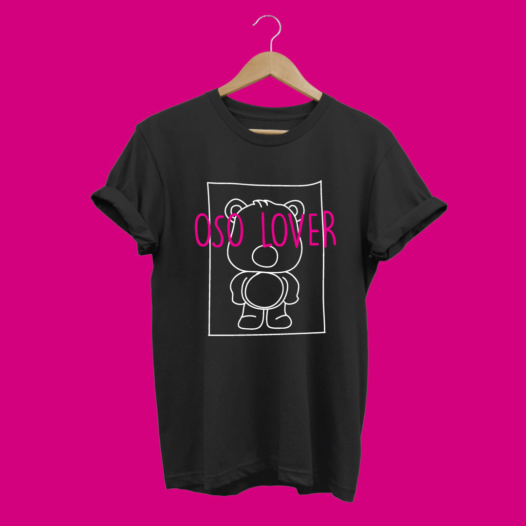 Camiseta osos, oso lover color negro